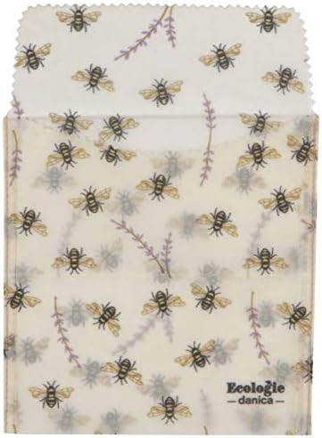 Ecologie by Danica Reusable Beeswax Sandwich Bags, Set of 2