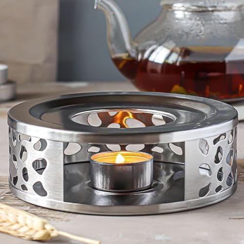 4 PCS Teapot Warmer, Stainless Steel Teapot Warmer, Metal Teapot
