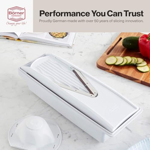 Swissmar V-PrepTM Mandoline Slicer – Versatile Kitchen Slicer for
