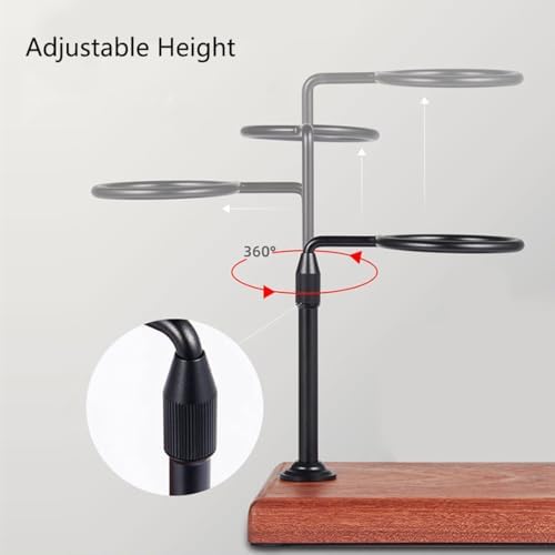 Pour over Coffee Dripper Stand, Black, Sapele Base