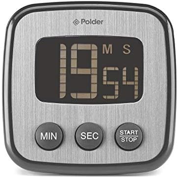 Polder Digital Kitchen Timer, Black
