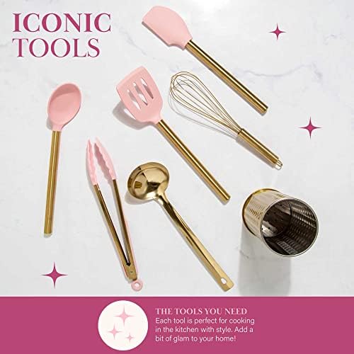 Paris Hilton 7-Piece Silicone Cooking Utensil Set
