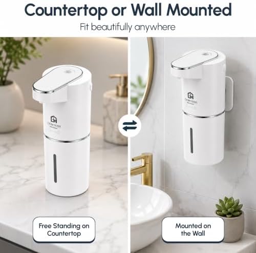 Automatic Foaming Soap Dispenser Touchless - 2 Pack Rechargeable
