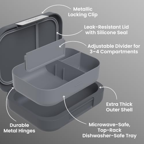 Bentgo Modern Adult Bento Lunch Box, 3-4 Compartments