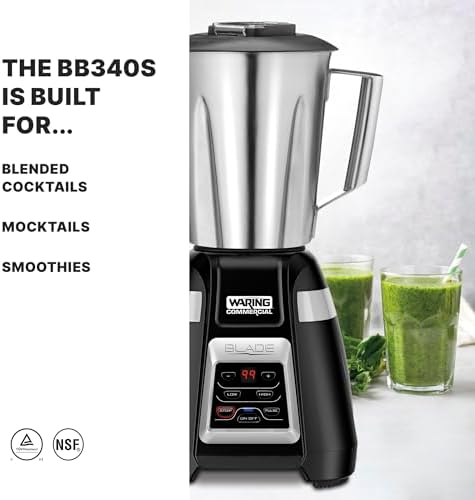 Waring Commercial BB340 Blender, 48 oz Stainless Steel Container