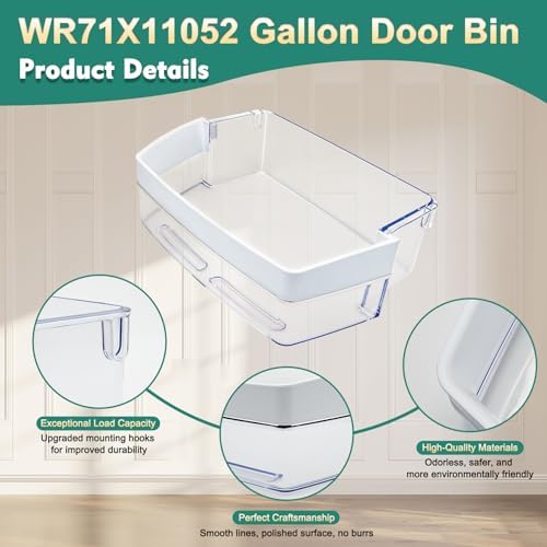 WR71X11052, PS6883671 Gallon Door Bin Compatible with ge
