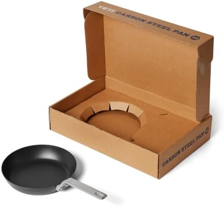 YETI Carbon Steel Skillet 10" - Pre-Seasoned Nonstick, Rust-Resistant