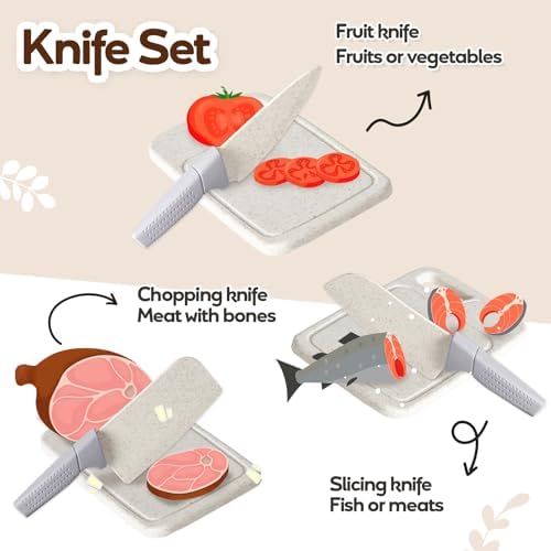 HYAKIDS Play Kitchen Pots and Pans Set for Kids