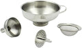Zoie + Chloe 3-in-1 Stainless Steel Funnel Set - Kitchen Funnels with