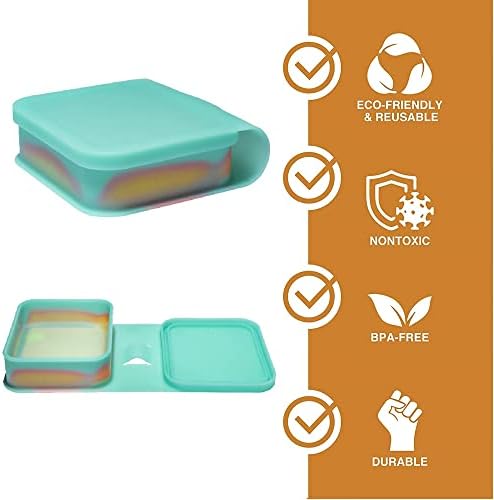 Silipint Silicone Go Go Bowls: 2pk Sandwich Size: Aurora