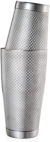 Barfly Diamond Lattice Shaker Set, Stainless Steel