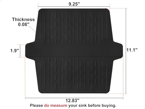 Sink Saddle Kitchen Sink Mat, Silicone