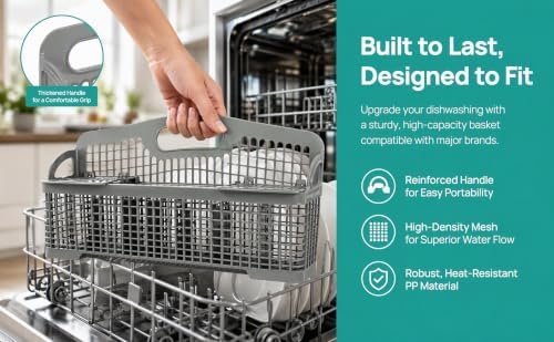 Universal Dishwasher Silverware Basket Replacement, Large Cutlery