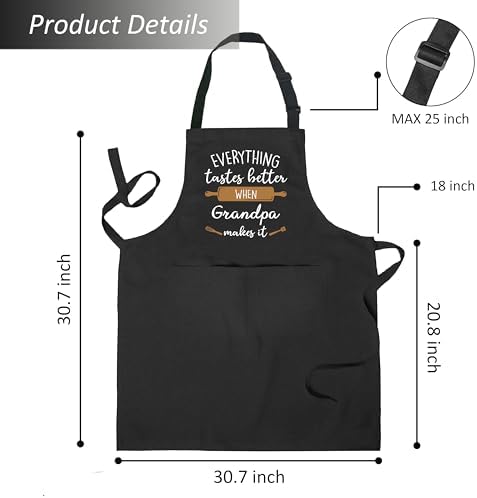 Grandpa Apron, Grandpa Gifts, Grandpa Gifts from Grandkids, Cooking