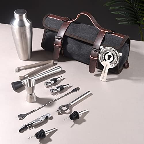 Portable Bartender Bag Travel Bartender Bag Canavs Bar Kit Bag for