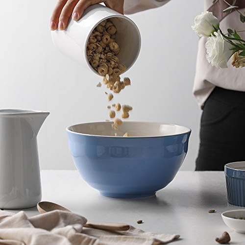 DOWAN Mixing bowls, 4.25/2/0.5 Qt Ceramic Mixing Bowls for Kitchen
