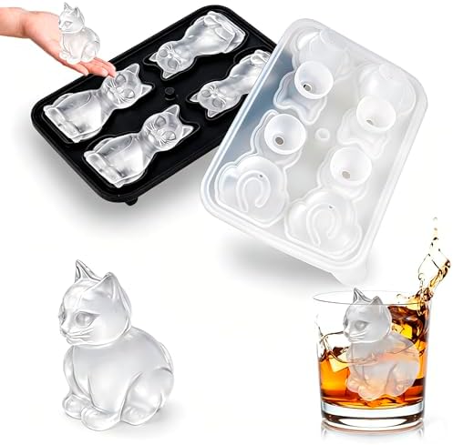 Cat Ice Cube Tray Mold - Cute Fun Ice Molds Gifts for Cat Lovers Women
