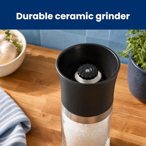 GoodCook Salt & Pepper Grinder Mill Set of 2, Black