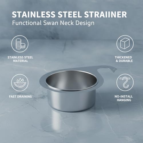Stainless Steel Swan Sink Strainer Basket
