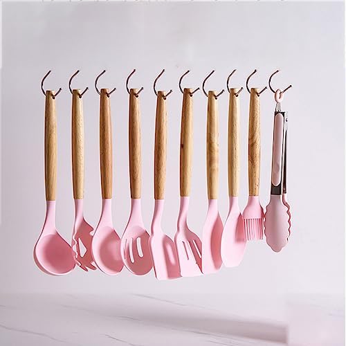 19 Pieces Kitchen Utensils and Knife Set with Block, Inldued 9 Pieces