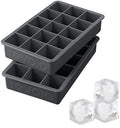 Tovolo Silicone Ice Cube Tray Charcoal Gray Pack of 2 BPA Free Ice