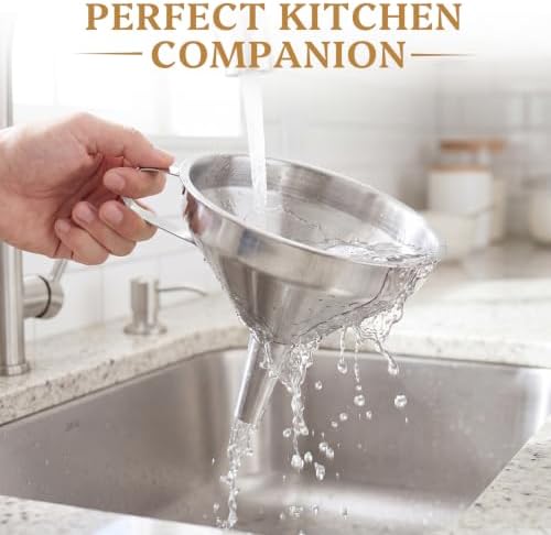 Kitchen Funnel with Fine Filter