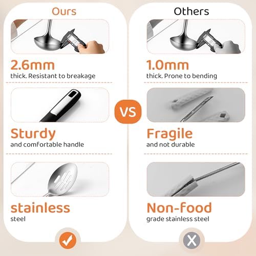 3-Piece Stainless Steel Serving Spoon Set