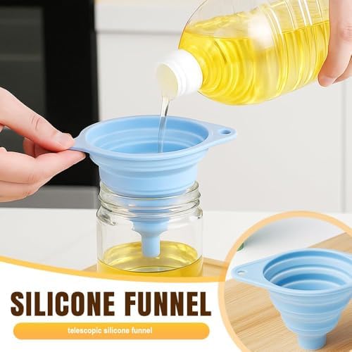Kitchen Funnel Set, 2026 New Food Grade Silicone Collapsible Small