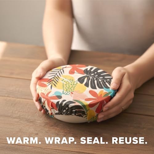 Beeswax Food Wraps (3-Pack S/M/L) – Reusable & Washable Food Storage
