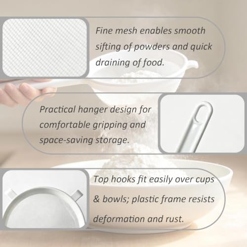 4 Pcs Plastic Nylon Fine Mesh Strainer Set