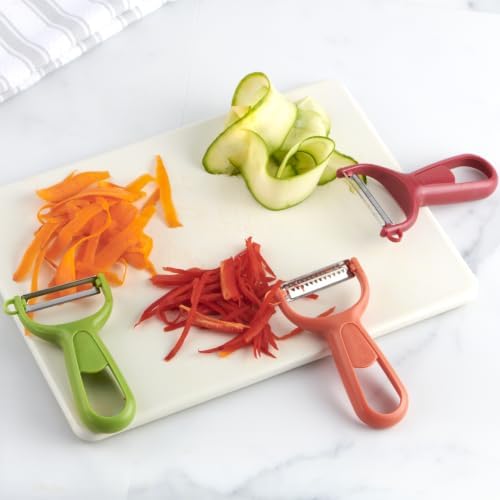 GoodCook Vegetable Peeler Assorted Set of 3 Y Swivel Peelers