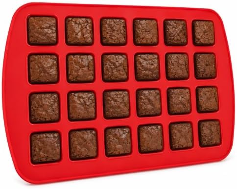 Mrs. Anderson's Baking Silicone Mini Brownie Pan, 24 Cup