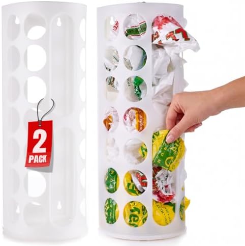Handy Laundry Grocery Bag Storage Holder, Large Bag Dispenser, Neatly
