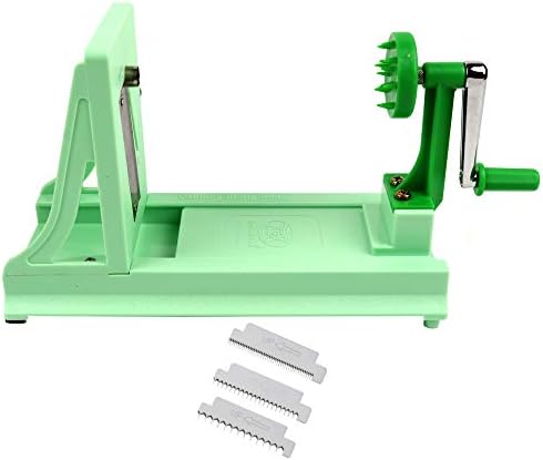 Vollum Vegetable Spiralizer with 4 Blades Straight and Serrated
