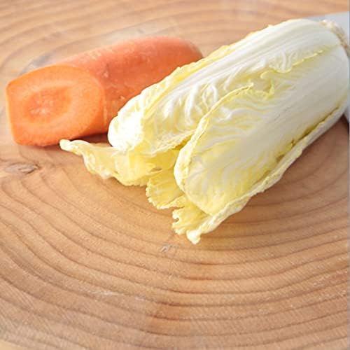 Round Pine Wood Butcher Block Cutting Board for Meat