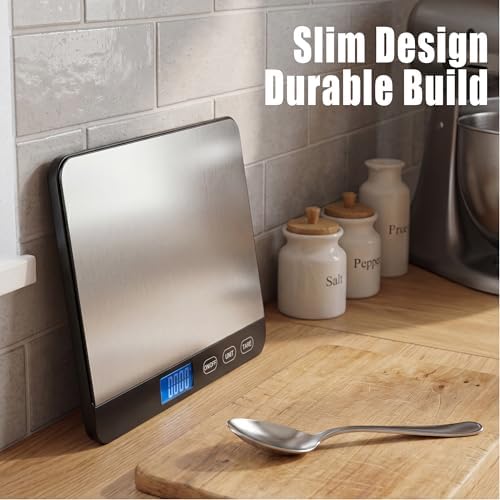 Food Scale 44lb/20kg, Extra-Large Platform Digital Kitchen Scale
