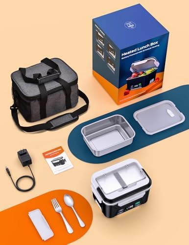 EAST OAK Cordless Electric Lunch Box with Timer