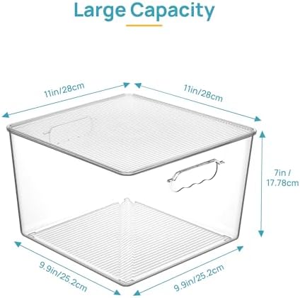 Vtopmart 6 Pack Extra Large Storage Bins with Lids