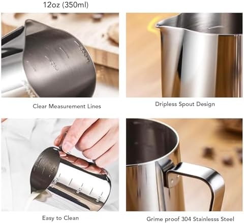 Luocute 51mm Stainless Steel Coffee Tamper Set with Latte Art Pen