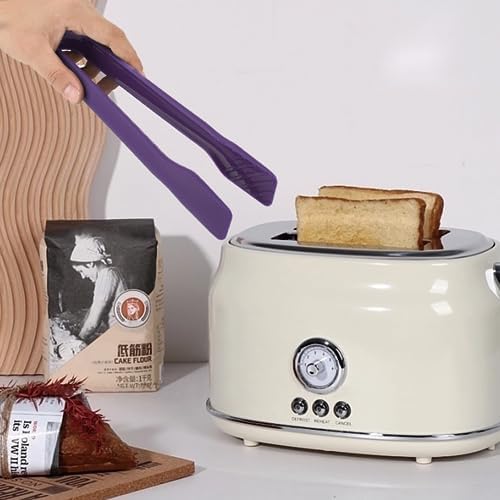 3 Sizes Toaster Tongs, Plastic Kitchen Tongs Set
