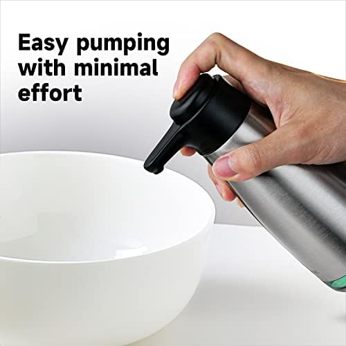 AIKE 15oz Liquid Soap Dispenser, Stainless Finish