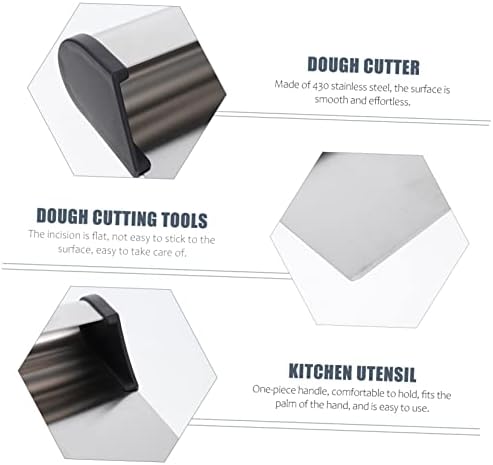 Stainless Steel Dough Cutter with Scale for Bread Dough and Vegetables