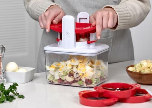 Henning Lee 4-in-1 Fresh Prep Fruit and Veggie Slicer, Green