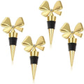 Wine Stopper Set,Bowknot Wine Bottle Stopper,4 Pack Decorative