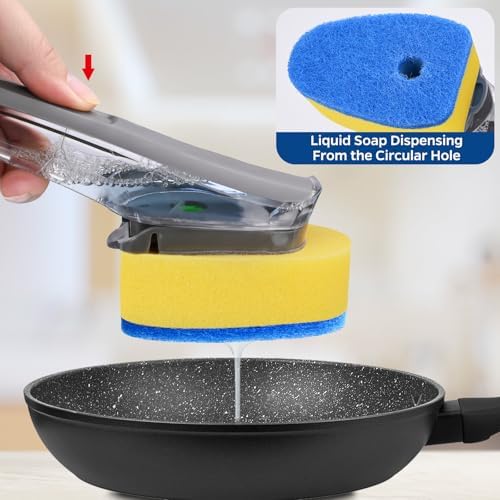 Sponge Dishwand Brush Refills for Scotch-Brite Dishwand, 10 Pack