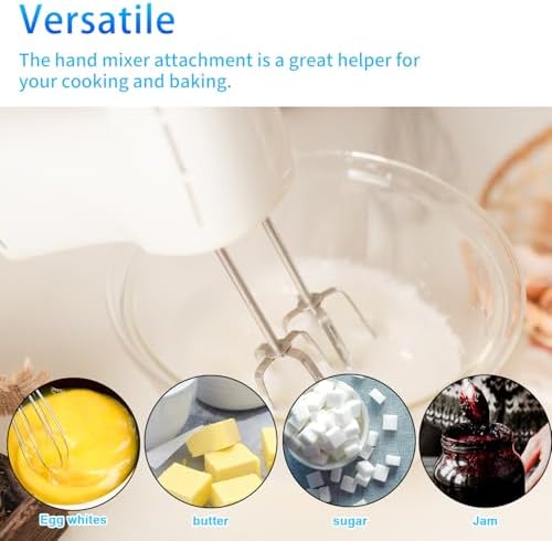 Penitue 4pcs Hand Mixer Beaters Attachments, 2 Styles Stainless Steel