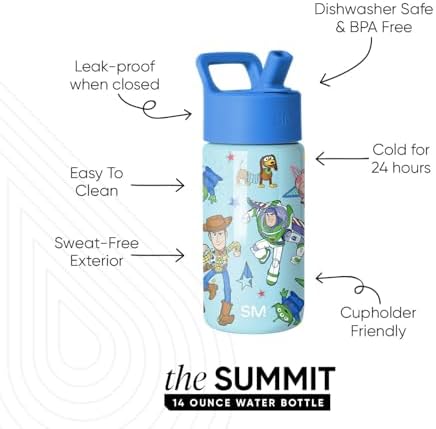 Simple Modern Disney Toy Story Kids Water Bottle & Toddler Cup | 14oz