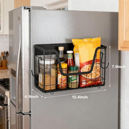 Saiveina Magnetic Fridge Shelf Organizer