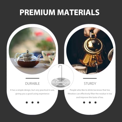 Luxshiny 20 pcs Stainless Steel Teapot Spout Strainers Tea Brew