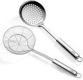 Berglander Spider Strainer Skimmer Ladle 2 Pieces, Stainless Steel
